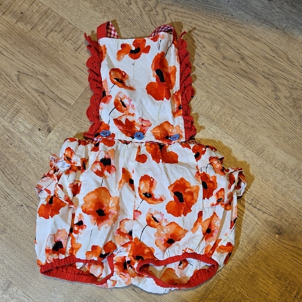 Matilda Jane Red and White Floral Romper